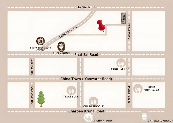 Apartment The Character Yaowarat-ถนนพาดสาย เยาวราช Bangkok